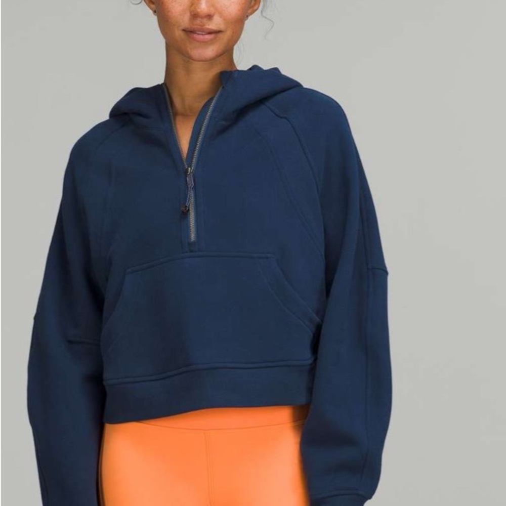 🍋 NWT LULULEMON SCUBA OVERSIZED HALF-ZIP SCUBA (Mineral Blue)